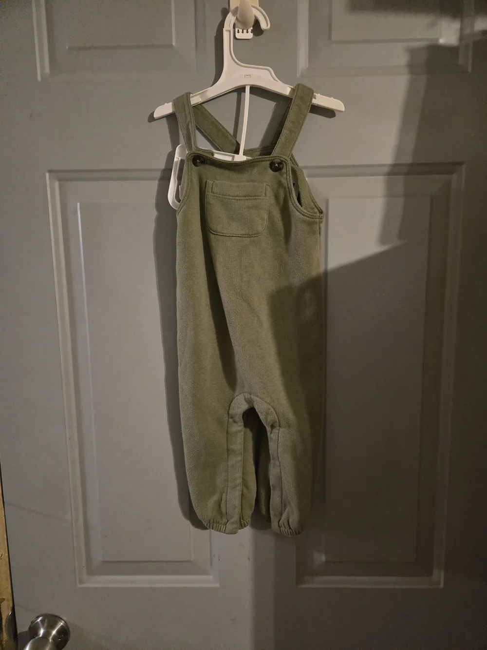 Old Navy Olive Green Cotton Kids Overalls
